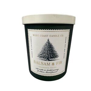 Leoben Company Balsam & Fir 9 Oz Candle Soy Wax Happy Holidays Christmas Tree